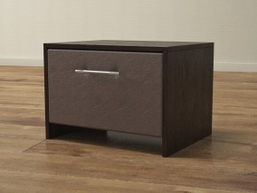 PROxSON Тумба Varna (ЛДСП Венге+экокожа Дуб венге с коричневым) 51x40 в Лысьве - lysva.ok-mebel.com | фото