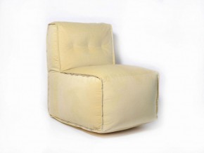 Прямое модульное бескаркасное кресло Комфорт (Желтый велюр) в Лысьве - lysva.ok-mebel.com | фото