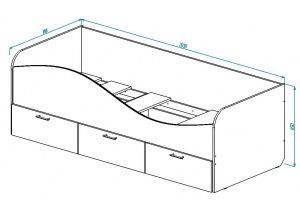 Кровать КР-3 с ящиками Ретро в Лысьве - lysva.ok-mebel.com | фото 2
