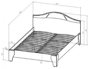 Кровать 1400 Верона в Лысьве - lysva.ok-mebel.com | фото 2