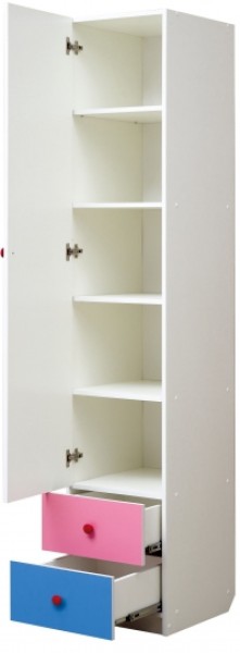 Шкаф 1-но дверный с ящиками и фотопечатью Совята 1.1 (400) в Лысьве - lysva.ok-mebel.com | фото 2