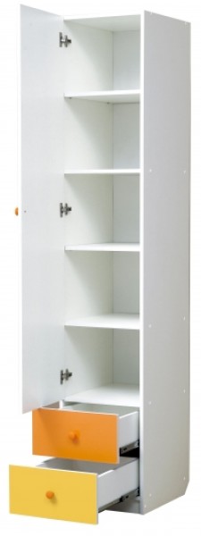 Шкаф 1-но дверный с ящиками и зеркалом Радуга (400) в Лысьве - lysva.ok-mebel.com | фото 2