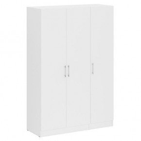Шкаф 2-х створчатый + Пенал Стандарт, цвет белый, ШхГхВ 135х52х200 см., универсальная сборка в Лысьве - lysva.ok-mebel.com | фото