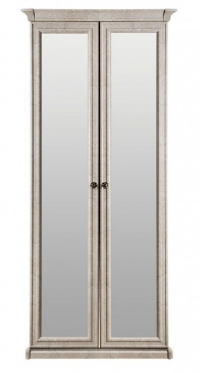 Шкаф 2-х створчатый с Зеркалом Афина (крем корень) в Лысьве - lysva.ok-mebel.com | фото