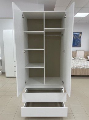 Шкаф 2-ств. с 2 ящиками "Бьянко" в Лысьве - lysva.ok-mebel.com | фото 2