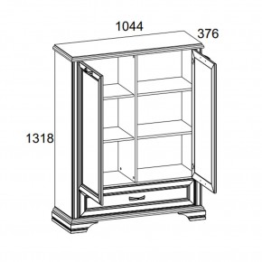 Шкаф 2D1SL, MONAKO, цвет Сосна винтаж/дуб анкона в Лысьве - lysva.ok-mebel.com | фото 3