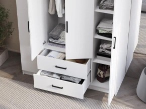 Шкаф 4-х створчатый Титан (белый) в Лысьве - lysva.ok-mebel.com | фото 3