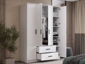 Шкаф 4-х створчатый Титан (белый) в Лысьве - lysva.ok-mebel.com | фото 4