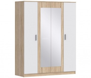 Шкаф 4х дверный с зеркалами Уют СБ-2750/1 (Дуб Сонома/Белый) в Лысьве - lysva.ok-mebel.com | фото 1