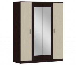 Шкаф 4х дверный с зеркалами Уют СБ-2750/1.Н (Венге/Паллада) в Лысьве - lysva.ok-mebel.com | фото