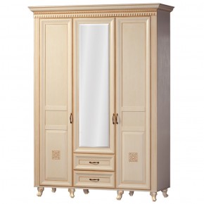 Шкаф для одежды 3-х дверный №470 Марлен Кремовый белый в Лысьве - lysva.ok-mebel.com | фото