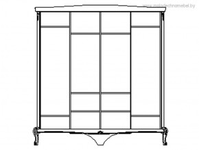 Шкаф для одежды Мокко ММ-316-01/04Б в Лысьве - lysva.ok-mebel.com | фото 2