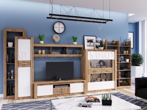 ТЕРРА Шкаф для посуды (Белый глянец/дуб сонома) в Лысьве - lysva.ok-mebel.com | фото 3