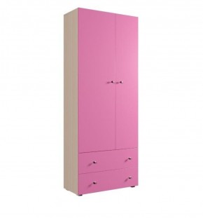 Шкаф ДМ 800 с 2-мя ящиками (розовый) в Лысьве - lysva.ok-mebel.com | фото