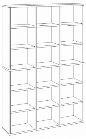 Шкаф книжный Домино СУ(ш3в2)+6ФГ в Лысьве - lysva.ok-mebel.com | фото 2