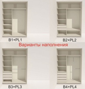 Шкаф-купе 1400 серии SOFT D6+D4+B2+PL2 (2 ящика+1штанга+1 полка) профиль «Капучино» в Лысьве - lysva.ok-mebel.com | фото 7