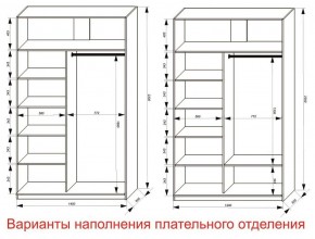 Шкаф-купе 1400 серии SOFT D8+D2+B2+PL4 (2 ящика+F обр.штанга) профиль «Графит» в Лысьве - lysva.ok-mebel.com | фото 8