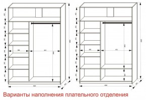 Шкаф-купе 1600 серии SOFT D8+D2+B2+PL4 (2 ящика+F обр.штанга) профиль «Капучино» в Лысьве - lysva.ok-mebel.com | фото 5