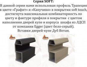 Шкаф-купе 1800 серии SOFT D1+D3+B2+PL1 (2 ящика+1штанга) профиль «Графит» в Лысьве - lysva.ok-mebel.com | фото 11