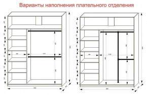 Шкаф-купе 1800 серии SOFT D1+D3+B2+PL1 (2 ящика+1штанга) профиль «Графит» в Лысьве - lysva.ok-mebel.com | фото 7