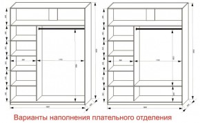 Шкаф-купе 1800 серии SOFT D6+D4+B2+PL2 (2 ящика+1штанга+1 полка) профиль «Капучино» в Лысьве - lysva.ok-mebel.com | фото 8