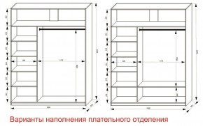 Шкаф-купе 1800 серии SOFT D6+D6+B2+PL3 (2 ящика+2штанги) профиль «Капучино» в Лысьве - lysva.ok-mebel.com | фото 7