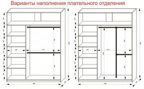 Шкаф-купе 1800 серии SOFT D8+D2+B2+PL4 (2 ящика+F обр.штанга) профиль «Графит» в Лысьве - lysva.ok-mebel.com | фото 8