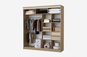Шкаф-купе Бабочка 2.0 серия Альянс (дуб сонома) в Лысьве - lysva.ok-mebel.com | фото 2