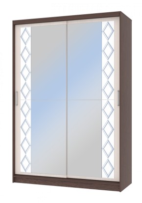 Шкаф-купе Флоренция 1,5 с 2 зеркалами в Лысьве - lysva.ok-mebel.com | фото 2