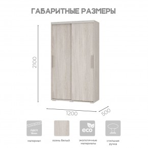 Шкаф-купе ШКК-11 (ясень белый) в Лысьве - lysva.ok-mebel.com | фото 7