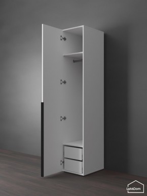 Шкаф Linnea MHR-1-3 2050х400х510 (Белый-М 11.1.2) в Лысьве - lysva.ok-mebel.com | фото 5