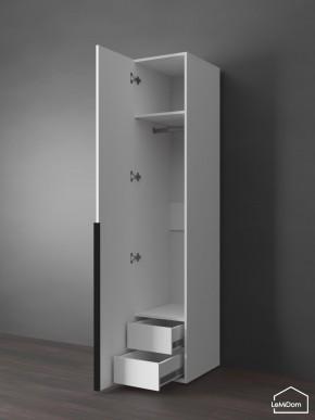 Шкаф Linnea MHR-1-3 2050х400х510 (Белый-М 11.1.2) в Лысьве - lysva.ok-mebel.com | фото 7