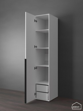 Шкаф Linnea MHR-1-3 2050х400х510 (Белый-М 11.1.2) в Лысьве - lysva.ok-mebel.com | фото 5