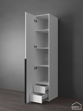 Шкаф Linnea MHR-1-3 2050х400х510 (Белый-М 11.1.2) в Лысьве - lysva.ok-mebel.com | фото 6
