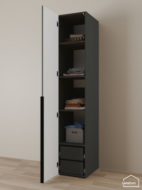 Шкаф Linnea MHR-1-4 2050х400х510 (Графит-М 11.1.25) в Лысьве - lysva.ok-mebel.com | фото 5