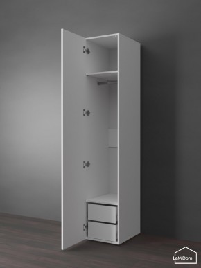 Шкаф Linnea MHR-1PO-3 2050х400х510 (Белый-М 11.1.2) в Лысьве - lysva.ok-mebel.com | фото 4