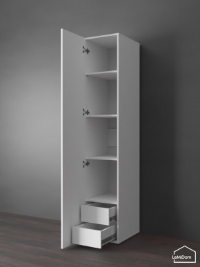 Шкаф Linnea MHR-1PO-4 2050х400х510 (Белый-М 11.1.2) в Лысьве - lysva.ok-mebel.com | фото 4