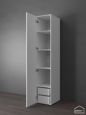 Шкаф Linnea MHR-1PO-4 2050х400х510 (Белый-М 11.1.2) в Лысьве - lysva.ok-mebel.com | фото 5