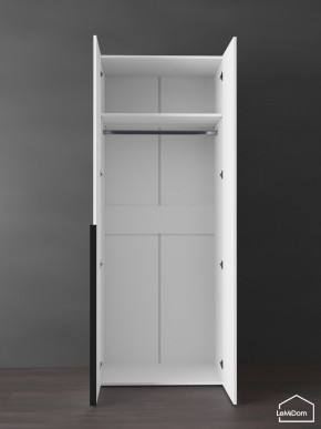 Шкаф Linnea MHR-2 2050х800х510 (Белый-М 11.1.2) в Лысьве - lysva.ok-mebel.com | фото 4