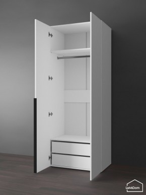 Шкаф Linnea MHR-2-3 2050х800х510 (Белый-М 11.1.2) в Лысьве - lysva.ok-mebel.com | фото 6