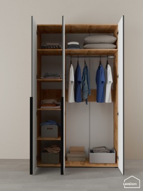 Шкаф Linnea MHR-3-1 2050х1200х510 (ДВ-М 11.1.25) в Лысьве - lysva.ok-mebel.com | фото 4