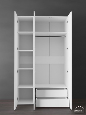Шкаф Linnea MHR-3PO-2 2050х1200х510 (Белый-М 11.1.1) в Лысьве - lysva.ok-mebel.com | фото 5