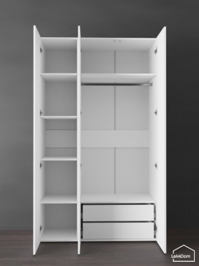 Шкаф Linnea MHR-3PO-2 2050х1200х510 (Белый-М 11.1.1) в Лысьве - lysva.ok-mebel.com | фото 6
