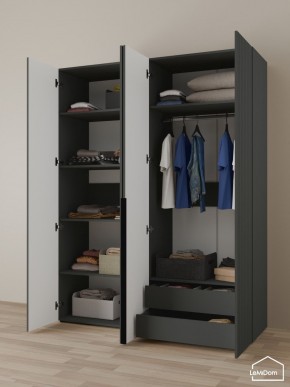 Шкаф Linnea MHR-4-2 2050х1600х510 (Графит-М 11.1.25) в Лысьве - lysva.ok-mebel.com | фото 5