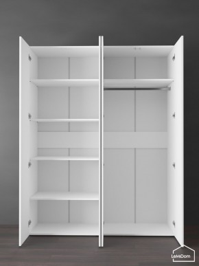Шкаф Linnea MHR-4PO-1 2050х1600х510 (Белый-М 11.1.2) в Лысьве - lysva.ok-mebel.com | фото 4