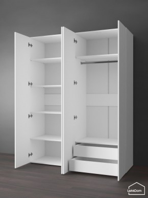 Шкаф Linnea MHR-4PO-2 2050х1600х510 (Белый-М 11.1.2) в Лысьве - lysva.ok-mebel.com | фото 6