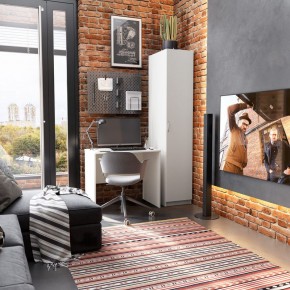 Шкаф ОРИОН однодверный, цвет белый в Лысьве - lysva.ok-mebel.com | фото 4