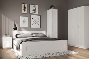 Шкаф ПЕГАС однодверный с рамочным фасадом, цвет белый в Лысьве - lysva.ok-mebel.com | фото 4