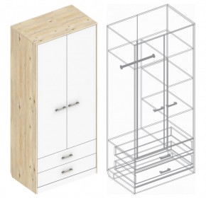 Шкаф "Милана" 2-х створчатый с 2 ящиками в Лысьве - lysva.ok-mebel.com | фото 3