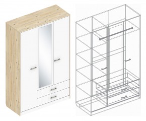 Шкаф "Милана" 3-х створчатый с 2 ящиками в Лысьве - lysva.ok-mebel.com | фото 3